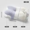 Almohada de espuma viscoelástica transfronteriza nueva protección para el cuello columna cervical ayuda para dormir forma especial de mariposa almohada para dormir de lado protección para el cuello sueño profundo rebote lento