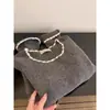 Camiseta Básica de Punto Cuadrada con Bloques de Color para Mujer, Primavera, Otoño e Invierno, con Adorno Único de Encaje, Suéter Suave de Corte Ajustado