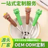 Cubiertas de Silicona para Mango de Cuchillo, Tenedor, Cuchara y Palillos Infantiles, Resina Personalizada PVC Dibujos Animados Lindos Portátiles Vajilla Personalización