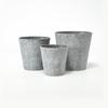 Fábrica direta imitação cimento simples nórdico retro redondo vaso de flores desktop vaso verde carnudo vaso de flores