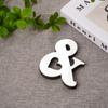 Aliexpress Popular 10cm Plata 3D Adhesivo Espejo Acrílico Letra Inglesa Combinación Espuma Eva Adhesivo Decorativo