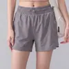 Shorts de yoga holgados de cintura alta para mujer, absorbentes de sudor y transpirables, con shorts de seguridad incorporados, adecuados para fitness, correr, entrenamiento y yoga