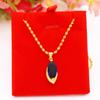 Novo Estilo Personalizado Banhado A Cobre Vietnamita Areia Ouro Gem Folha Colar Feminino Estilo Coreano Jóias Jane De Longa Duração Cor Livre Jóias