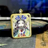 Gran Venta Tíbet Nepalés Thangka Puro Pintado a Mano Vidas Pasadas y Presentes Núcleo de Tarjeta 4*5
