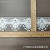 Vestido Bordado Vazado de Renda Solúvel em Água Branco de Lado Único em Forma de Leque com Decote, Punhos e Bainha Acessórios de Vestuário Feminino