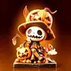 Adornos de Madera de Halloween Estilo Europeo y Americano, Decoraciones de Atmósfera Festiva, Adornos de Escritorio, Regalos Preferidos y Adornos Artesanales