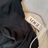 Nuevo Vestido Negro Estilo Chino para Mujer, Nuevo Modelo Primavera 2025, Gama Alta, Elegante, Versátil, Ceñidor de Cintura, Vestido Adelgazante