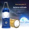 Lâmpada LED portátil para camping ao ar livre, carregamento solar, lanterna de iluminação de emergência portátil, lâmpada de barraca de camping