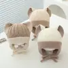 Gorro para Bebé Otoño e Invierno Nuevo Gorro de Punto Orejas de Elefante Niños y Niñas Gorro de Lana a Prueba de Viento Gorro para Niños Pequeños Protección para Orejas Moderno