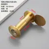 Visor de Puerta Ojo de Gato de Cobre Puro Diámetro 16mm Mirilla de Puerta de Hotel Lente de Vidrio Gran Angular de Alta Definición Anti-Espionaje Mirilla de Puerta de Entrada Anti-Palanca