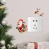 VA-KG043 alce criativo Papai Noel quarto sala de estar adesivos de interruptor adesivos de parede decorativos autoadesivos atacado comércio exterior