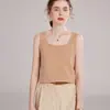 Chaleco de punto de cachemira elegante, holgado, sin mangas, con cuello en U y cuello en U para mujer, para otoño e invierno.