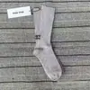 Miumiu calcetines de moda para mujer otoño e invierno calcetines de caña media letras bordadas calcetines de hada punto doble