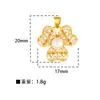 Colgante azul antiguo de gota de oro para quemar aceite con cuentas, dios de la riqueza, atrapasueños, cuentas de flores, cuentas de tambor, accesorios DIY, transporte de joyería