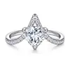 Anel Assimétrico de Prata Esterlina S925 Brincos de Zircônia Moda Europeia e Americana Conjunto de Joias Colar de Diamante Design de Nicho Feminino