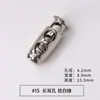 Hebilla de resorte de metal, hebilla de cuerda de doble orificio, hebilla de ajuste, hebilla de aleación redonda, accesorios, hebilla elástica de un solo orificio, hebilla de nariz de cerdo de mina