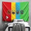 Amazon Explosiones Arte de Personalidad Color Magia Insignia Fondo Envolvente Pared Tapiz Dormitorio Mesita de Noche Tapiz Dormitorio