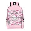 Mochila Nueva para Gato Transfronteriza 3D Gran Capacidad Mochila Totalmente Estampada Gato Hello Kitty