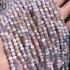 Cuentas sueltas de morganita 2-4 mm Ángulo de corte de morganita Facetadas Cuentas redondas pequeñas Para enhebrar Accesorios de joyería DIY Productos semiacabados