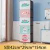 Guarda-Roupa Casa de Aluguel Combinação Simples Montagem Doméstica Quarto Plástico Tecido Multicamadas Guarda-Roupa Prateleira de Armazenamento Simples