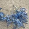 Viento de océano azul flores de simulación para boda al por mayor azul oscuro azul zafiro azul bruma blanco boda camino guía techo flores falsas