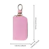 Estuche multifuncional para llaves con patrón de lichi, de moda transfronterizo, para hombres y mujeres, portallaves integrado de gran capacidad con hebilla