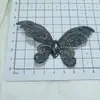 Malla de Tela Perforada en Caliente de Gama Alta Mariposa Tridimensional DIY Hebilla de Flor para Zueco Zapatos Accesorios Pasador Adorno para el Cabello Materiales