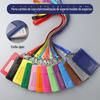 Venda quente transfronteiriça fivela de metal rebite poliéster cordão de telefone móvel halter PU tampa do cartão de identificação com zíper capa de crachá