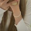 Pulsera de Perlas Shijia Apiladas Estilo Francés Lujo Ligero Nicho Exquisita Cuerda Pétrea Pulsera de Perlas 2024 Nuevo Sentido de Alta Gama