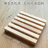 Estante de Almacenamiento de Cocina de Tronco de Madera de Pino Almacenamiento Sencillo Almohadilla Aislante de Calor a Prueba de Humedad Mini Bandeja Alfombrilla para Mascotas Soporte para Plantas