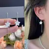 Pendientes de Estrella Novedosos Versátiles Simples Suaves de Aguja de Plata S925 Diseño de Nicho Exquisitos Dulces Pendientes de Hada