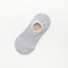 Primavera y verano nuevos calcetines invisibles para dama de color sólido transpirables absorbentes de sudor silicona antideslizante calcetines de barco calcetines de algodón de color sólido al por mayor