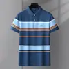 39 yuan 1 pieza Camiseta de hombre a rayas Camisa POLO / Camiseta de hombre de mediana edad Estilo Bolsa de la Suerte a rayas Ropa para hombre Elige Cualquiera