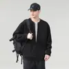 Moletom casual de alta qualidade estilo americano, novo, com corte solto, design de falso two-piece, estilo old money, outono/inverno 2026