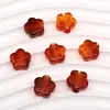 Contas Flor de Cinco Pétalas em Acrílico de Cor Sólida Contas Soltas Acessórios para Joias DIY Material para Pulseira Colar Artesanal Criativo