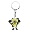 Serie de Halloween Más Vendida Transfronteriza Dibujo Animado Goma Suave de PVC Llavero de Metal Colgante para Bolso Accesorio Decorativo Pequeño DIY