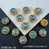 Nova caixa mágica quadrada de renda de cristal cravejada de diamantes anel de ovo de pombo face pulseira de miçangas DIY colar contas espaçadoras acessórios