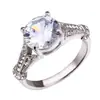 Ding Hao wish transfronteiriço Mais Vendido anel de diamante zircônia redondo Moda anel de noivado de casamento joias atacado