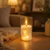Luz de vela eletrônica simulada LED, acrílico, para casamentos, fotografia, role-playing, iluminação de guia, Natal, aniversários e expressar amor, luz de ambiente