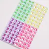 Cristal K9 Premium Fluorescente de Forma Irregular Fondo Plano Doble Agujero Hebilla Plana Abalorios de Pedrería Cosidos a Mano para Zapatos, Bolsas, Accesorios de Ropa y Decoraciones Hechas a Mano DIY