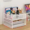 Armário de Armazenamento Sob a Mesa, Carrinho Organizador de Arquivos Móvel, Organizador de Bolsas de Escritório, Organizador de Estação de Trabalho Multicamadas, Organizador de Papel A4