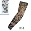 Mangas de tatuaje punto cruz transfronterizas populares para exteriores protección solar para hombres y mujeres brazo de tatuaje flor grande brazo completo sin costuras manga de hielo