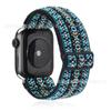 Correa de reloj elástica tejida integrada de nailon universal compatible con Apple iWatch 4/5/6 disponible en stock.