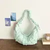 Bolsa de Dumpling Nova de Verão Transfronteiriça, Estilo Doce Plissado, Bolsa de Ombro Versátil Simples Coreana, Bolsa Transversal