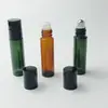 Botella Roll-on Portátil para Trasvasar Botella de Plástico con Rodillo Perfume Aceite Esencial Botella Vacía para Trasvasar Soporta Personalización de LOGO
