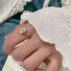 Anillo de Huevo de Paloma de Encaje Estilo Japonés de Plata de Ley S925 para Mujer, Estilo Vintage de Lujo Ligero, Diseño de Nicho de Gama Alta, Anillo Popular