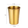 Taza de cerveza de acero inoxidable 304, taza de café, taza anti-caídas para jugo y bebidas frías para restaurante, vaso de agua de una sola capa para uso en casa y bar