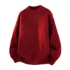 Suéter Espeso con Forro de Felpa para Hombre, Nuevo Estilo Invierno 2025, Camisa Base de Punto Versátil Color Sólido para Negocios Casual para Hombre 947P59