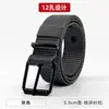 Cinturón de Lona con Hebilla de Pin Porosa Nuevo para Hombre Estilo Coreano Juvenil Estudiante Moda Nylon Duradero Cinturón para Jeans de Entrenamiento Militar