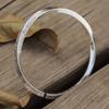 Nueva pulsera de alta calidad con anillo Mobius plateado para hombre, pulsera retro con boca abierta, venta al por mayor